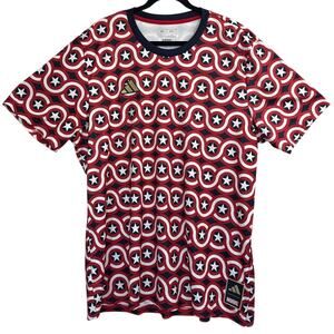 NWT Adidas x Marvel Captain America MLS Soccer Jersey Mens Size 2XL (HT3237)